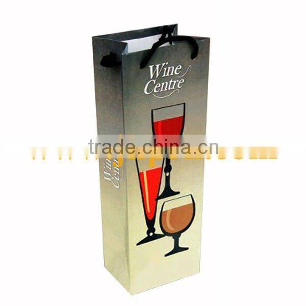 Red small gifts paper bags with hand tags