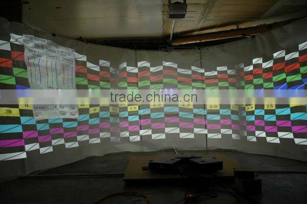 Projection Screen Edge Blending Chariot Tech Software System used in cinema