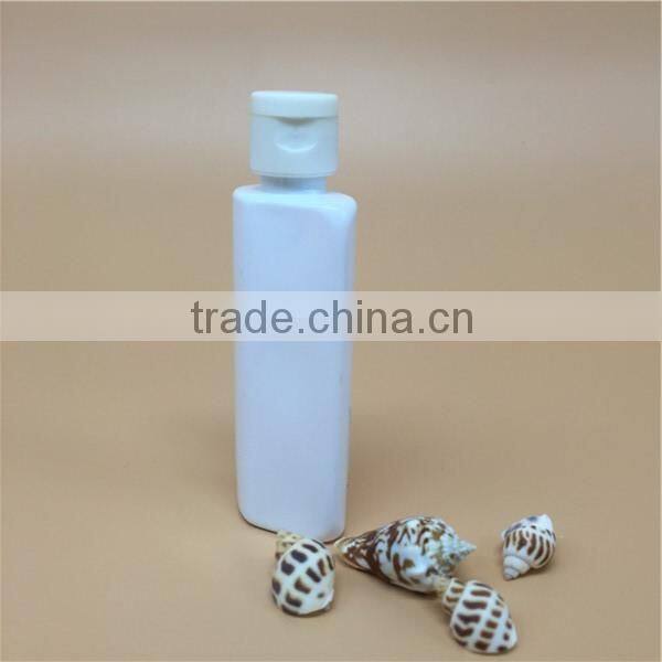 Screen printing high quality 80ml PET plastic bottle with lid for cream boday care