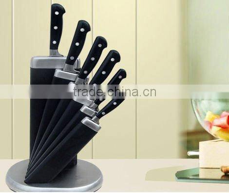 Plastic Three Rivet Handle 7Pcs Classic royal kitchen knife set