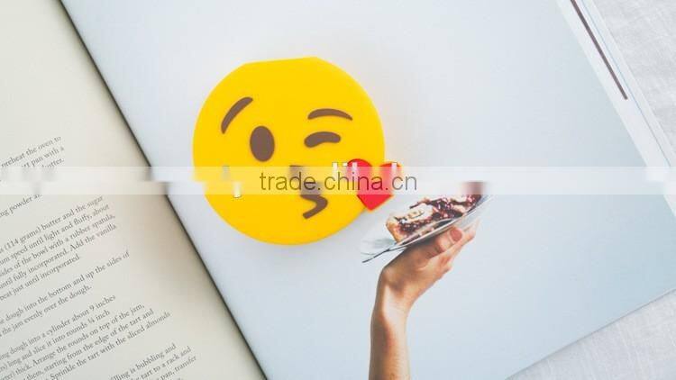 Emoji funny power bank,tears,kiss,poop,angry 2600mah Emoji power bank