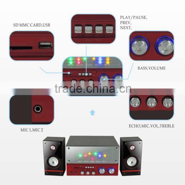 COOL~!! 2.1 Portable Speaker for PC and USB