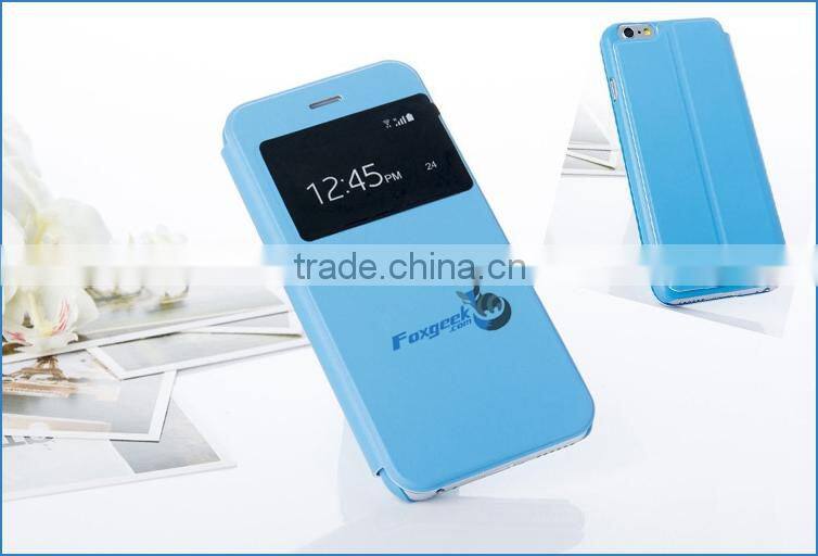 Colorful ulra thin pu leather cell phone case for iPhone 6 , for iphone 6 leather case, leather case for iphone 4