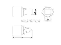 Non Magnetic Titanium 3/8 drive slotted screwdriver bit socket
