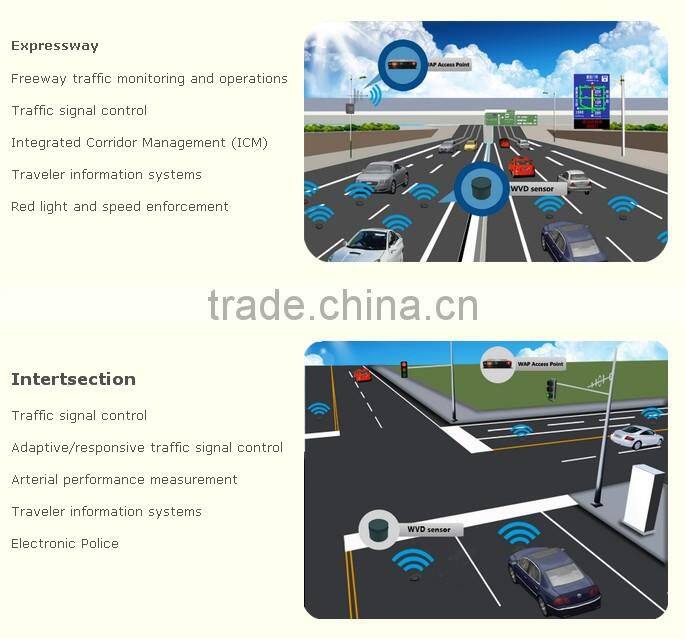 Low cost auto car sensor work with traffic light for traffic management same to vehicle radar sensor