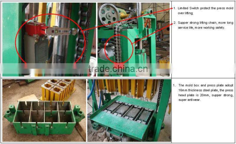 China Construction Machinery.QTJ4-60 concrete brickmaking machine