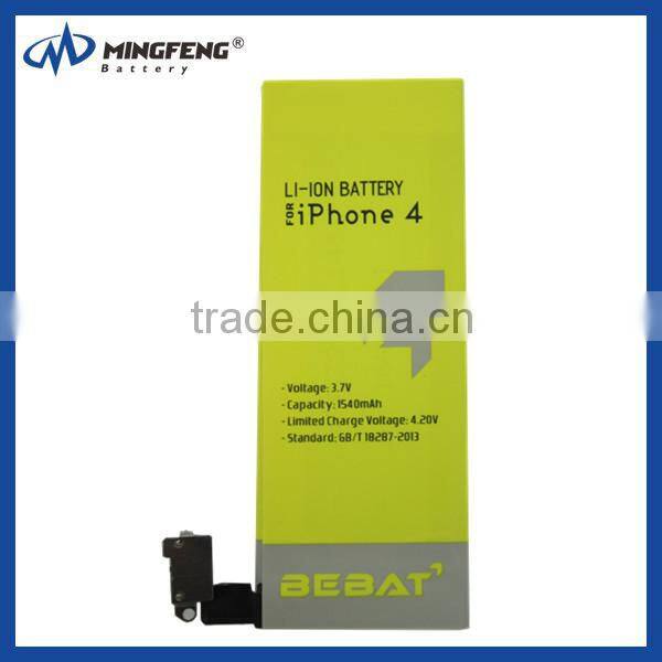 100% original genuine tell phone battery for iphone 4 batteries
