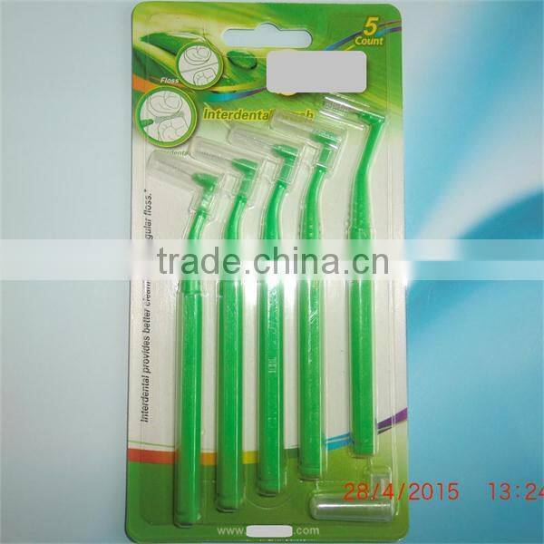 "L" style Interdental Brush Picks SSS, SS, S, M, China manufacturer, OEM offered