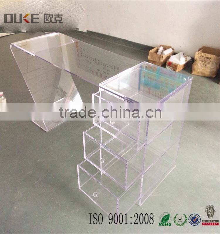 new design excellent quality transparent acrylic table