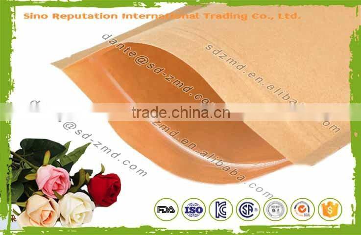 High quality custom printed stand up brown kraft food packaging paper bags with window