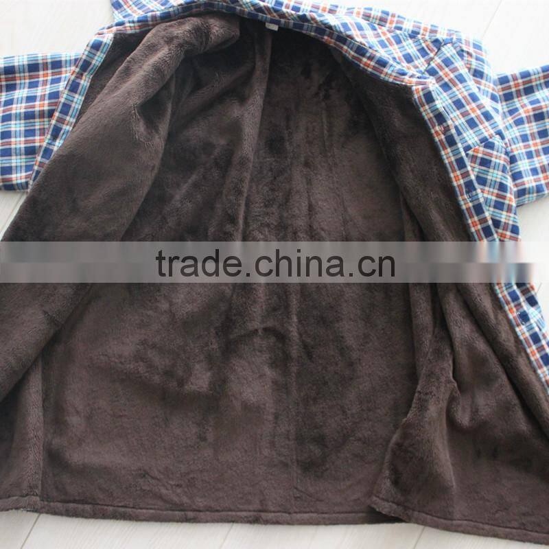 New fashion thickening add wool new design casual shirt for man