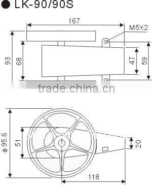 Yard and inches forward and reverse Cable meter counter cable length measurement