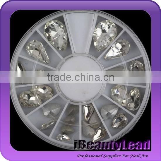 New nail waterdrop rhinestone nail rhinestone decoration different size