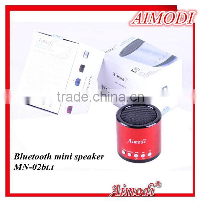 2015 protable bluetooth wireless speaker MN-02bt.t,bluetooth speaker mini,small stature large energy