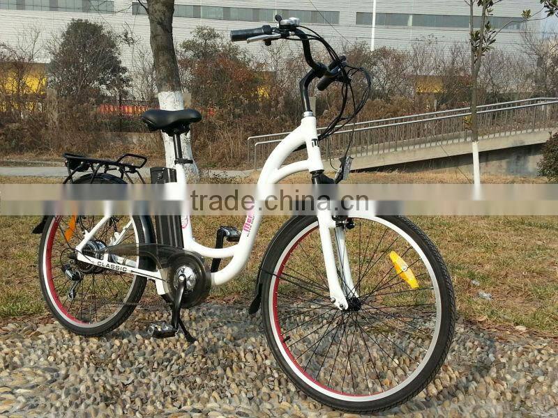cheap green female city buy electric bike with CE, EN15194