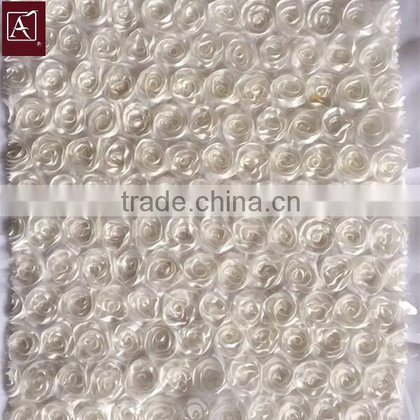 hot sale Fashion white Ribbon Embroidery Design Fabric 100%poly
