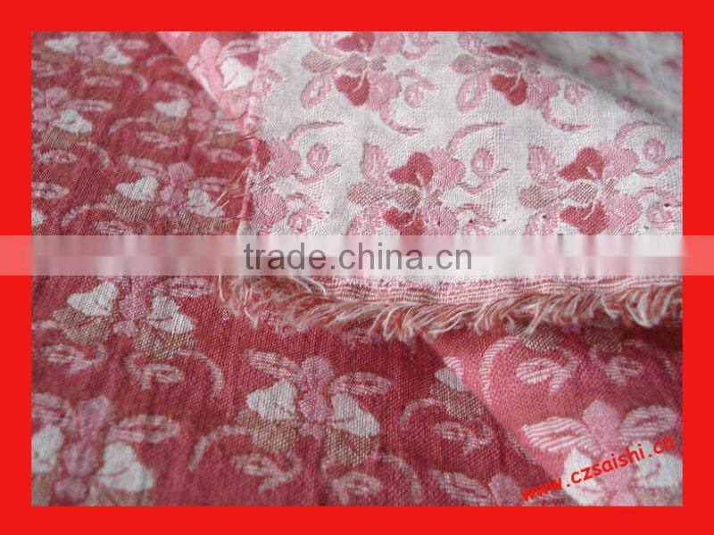 100% cotton yarn dyed jacquard fabric double layer fabric