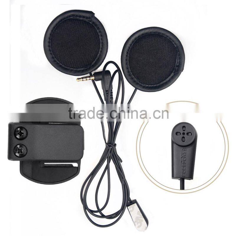 2016 updated soft Earphone! 2 pcs V4 Motorcycle Helmet Bluetooth Intercom Headset with FM for 4 Riders 1200m Wireless Interphone