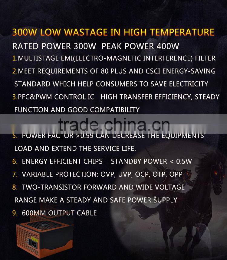 aigo G1 300W ATX computer power supply PSU fine quality and reasonable price