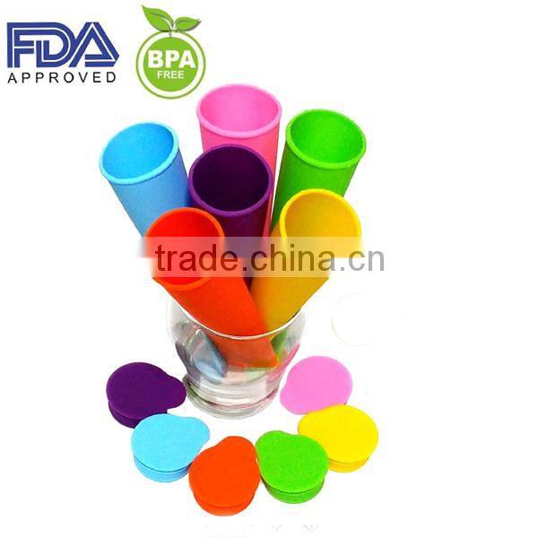 BPA Free Colorful Silicone Ice Pop Maker/Silicone Ice Maker