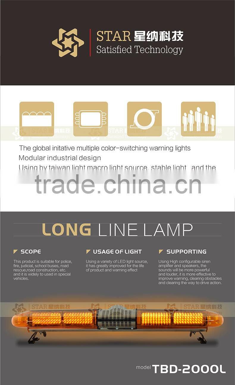 led emergency warning amber strobe roof lightbar