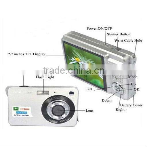 2.7" 18 Megapixels fc ce disposable cheapest digital camera price