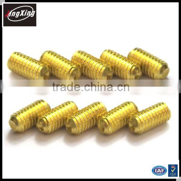 M2 x 3 stainless steel DIN 914 set screw with cone point/taper point