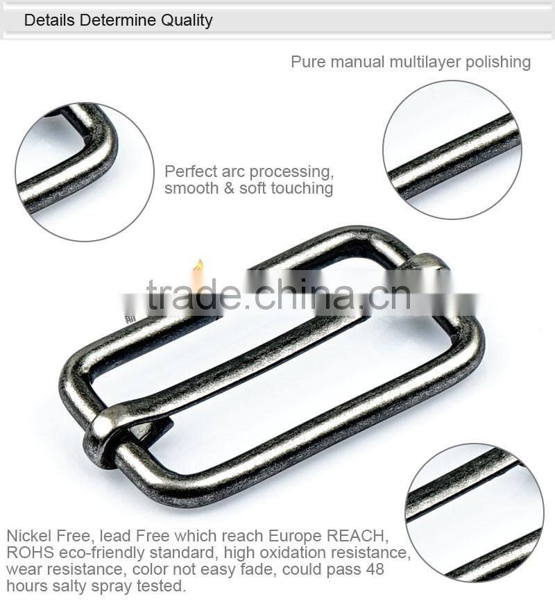 Bag Strap Adjustable Buckle Metal Tri-Glide Buckle