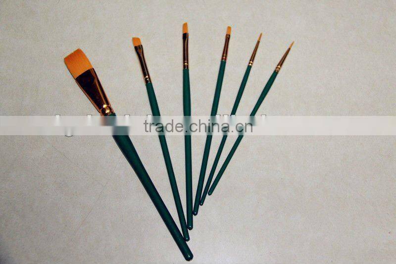 Hot sale cosmetic Green painting brush high quality