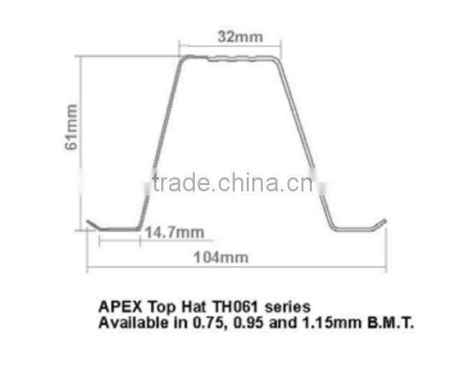light steel keel roof channel C section and batten