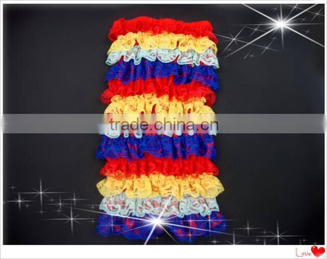 Cute Colorful Baby Strapless Lace Ruffles Petti Rompers Baby Girls Cheap Rompers Lace Ruffles Rompers With Bows Sleeping Wear