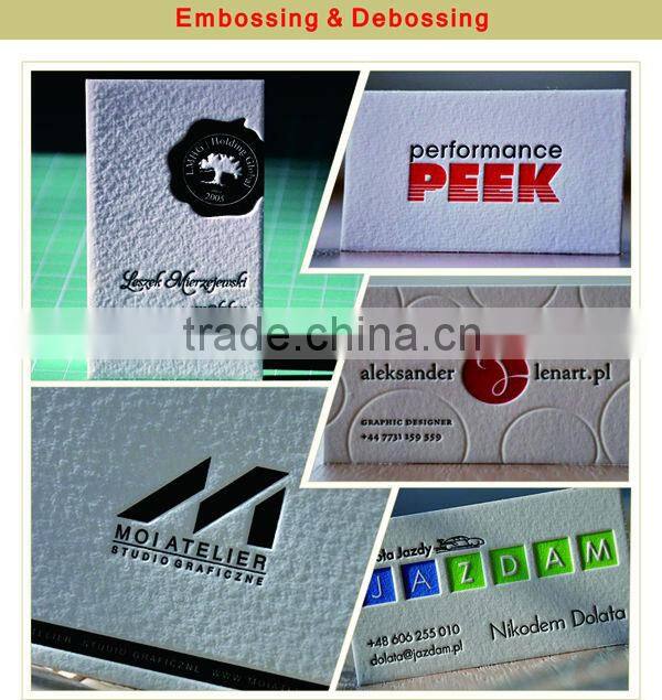 Art paper kraft business cards 250gsm visiting card models