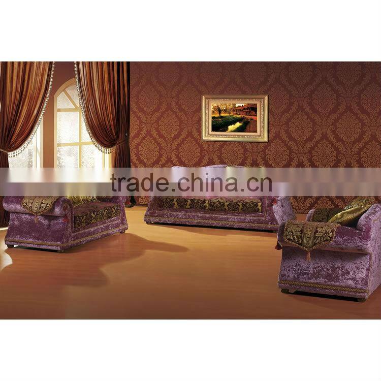 arabic floral printing sectional sofa sets