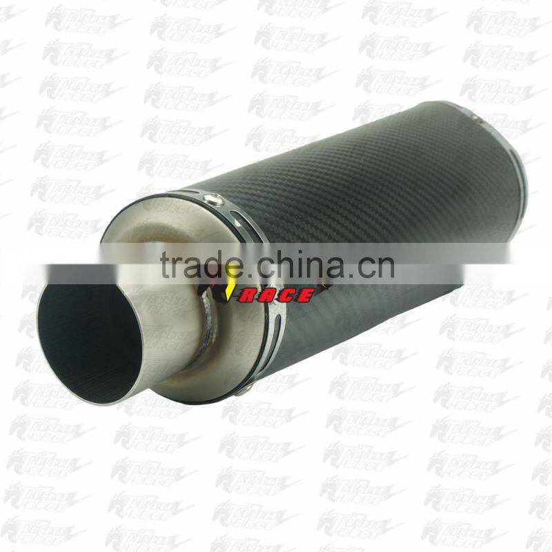 Carbon Fiber Silencer Slip On Muffler Exhaust Motorcycle parts