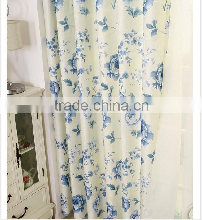 2015 hot sale printed designed No. 06 window curtains, made- up black out fabric in home or hotel