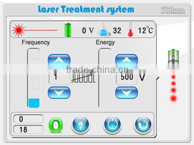 1064nm 532nm q switch nd yag laser tattoo removal