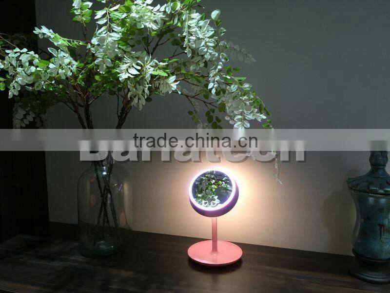 Fashional Touch Screen LED Make-up Mirror Lighted & Desktop Make Up Mirror With LED Light Lamp