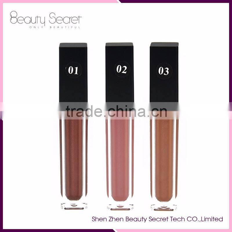 Waterproof Metal color 36 color Matte Lipgloss with custom logo