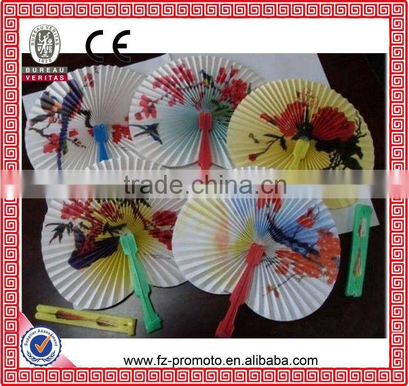 custom printed summer promotion fashion folding fans