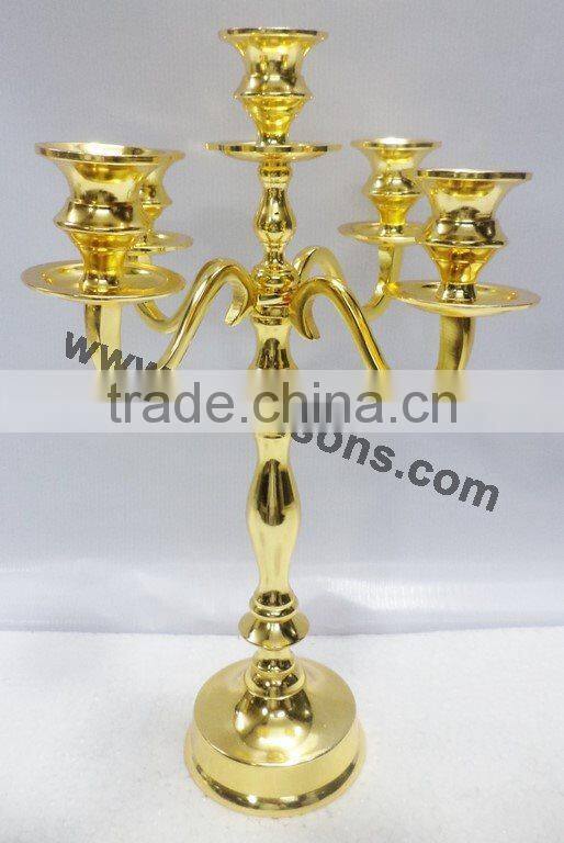 Modern Popular Gold Candelabras And 5 Arms Gold Candelabra Weddings For Church Decor