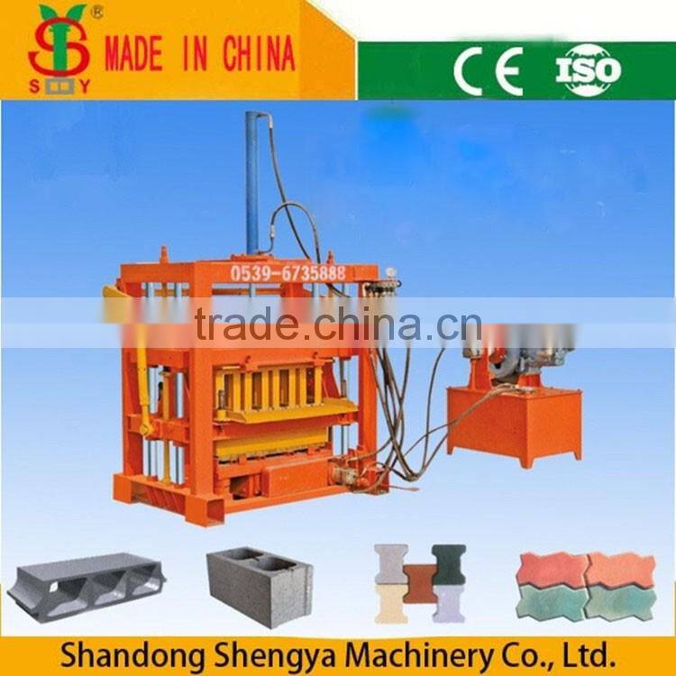 Vedio for QT4-40 diesel engin hydraulic block making machine for for sale
