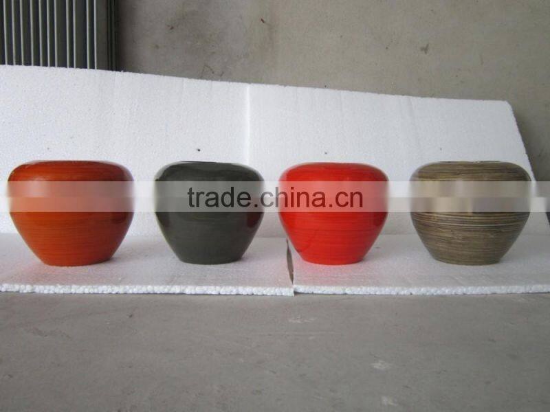 Special shape bamboo vase Vietnam