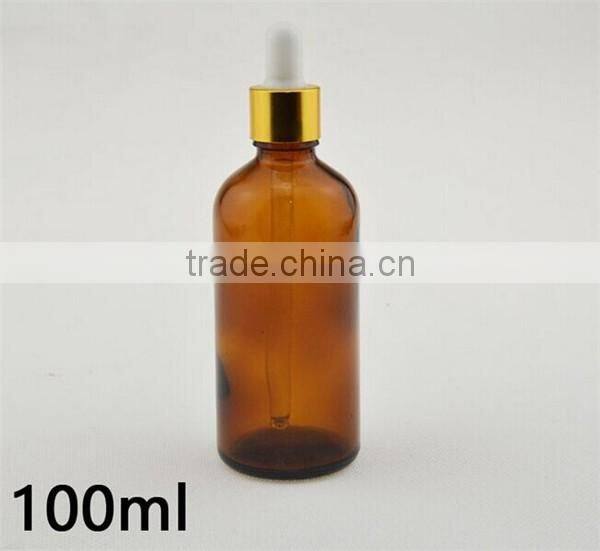 Alibaba china 100ml CLEAR glass dropper bottles AMBER essential oil bottle ejuice bottle for e liquid flavor