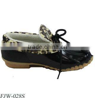 Ladies Snow Shoes with leopard print/Ladies Winter Shoes/Fashion Ladies snow Shoes