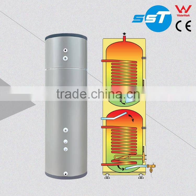 Butt welding technology heat pump water heater with floor heating