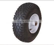 4.10/3.50-5 pneumatic tubeless handtruck wheel lawnmower wheel hand trolley wheel