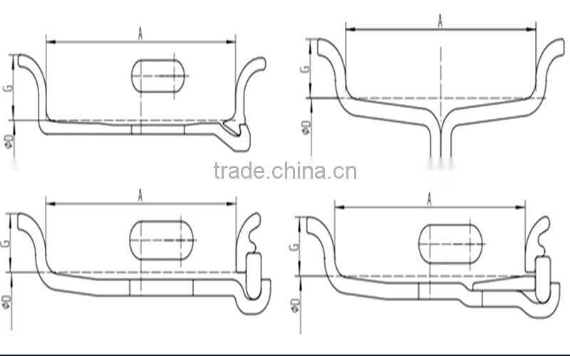 3.00-8 jiujiu split forklift steel wheel rims