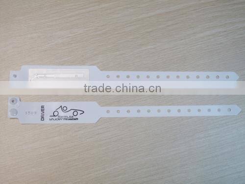 T5577/Tag-it 2048 RFID Paper Wristbands Passive NFC Disposable Wristband