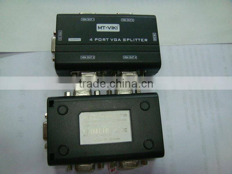 250MHZ 4port VGA Spliter ,4 port VGA splitter ,VGA splitter with 4 port
