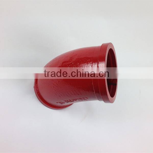2015 China supplier cast elbow 45 degree concrete pipe elbow